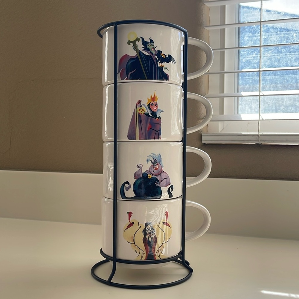 Rae Dunn Disney Villains Mug Set